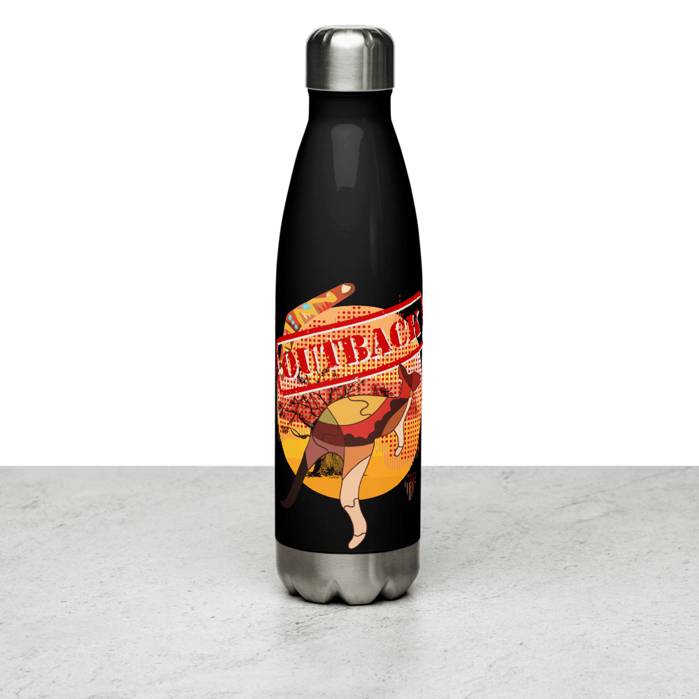 Trinkflasche aus Edelstahl Design: Outback freistehend